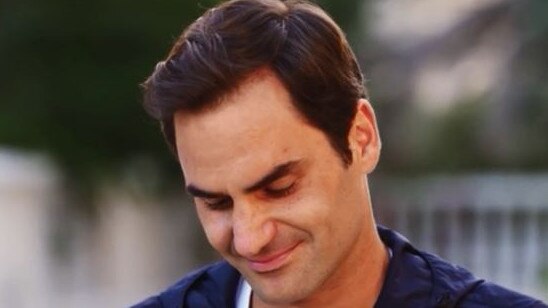 Roger Federer breaks down in tears on CNN. Picture; CNN.