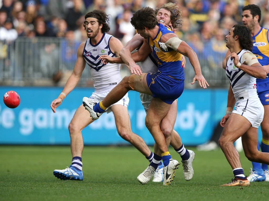 Gaff had been dominant in the Eagles forward 50 through the first half of the match. Picture: Paul Kane/Getty Images