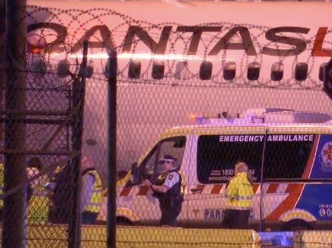 One crew member was taken to hospital for further treatment. Photo: 9 News