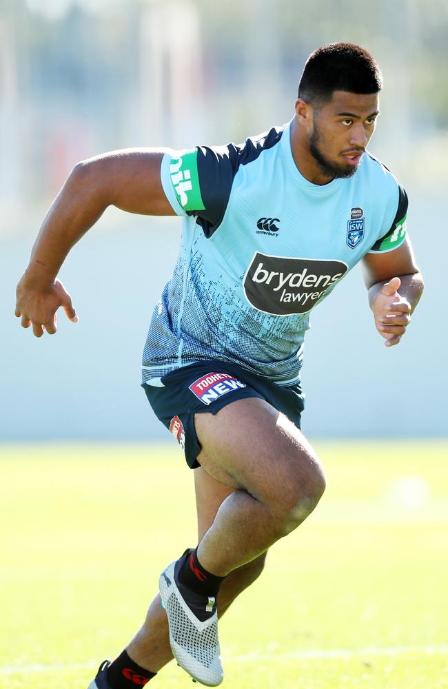 The giant Bronco debuts after just 10 NRL games. Picture: Phil Hillyard