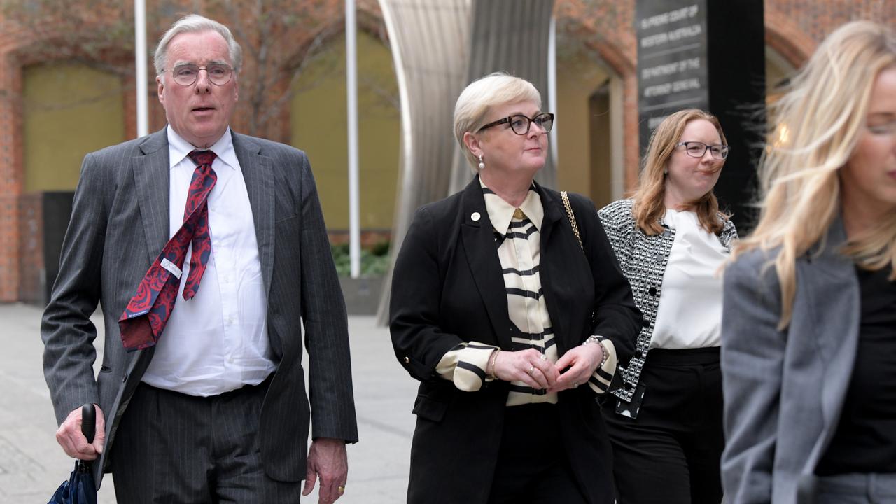 Senator Reynolds leaving court on Tuesday. Picture: NewsWire / Sharon Smith