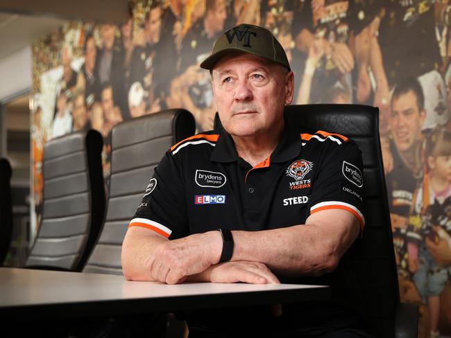 Wests Tigers head of football Tim Sheens. Picture: Richard Dobson