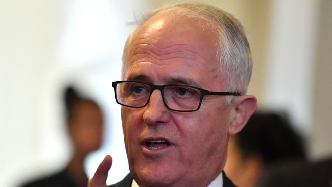 Former prime minister Malcolm Turnbull criticised Mr Morrison for ringing the police commissioner directly over the investigation. Picture: AAP Image/Mick Tsikas