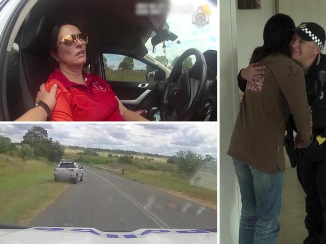 ‘We have to stop her’: Heart-stopping moment hero cops save woman’s life