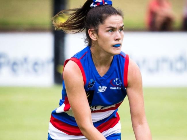 Rising star Georgia McKee has become one of the most versatile young players at the Bulldogs. Picture: Supplied