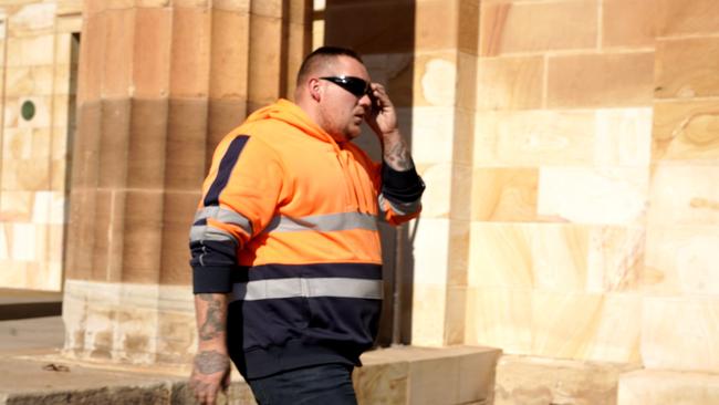 Harley Moore leaves Adelaide Magistrates Court on Tuesday. Picture: NCA NewsWire / Dean Martin