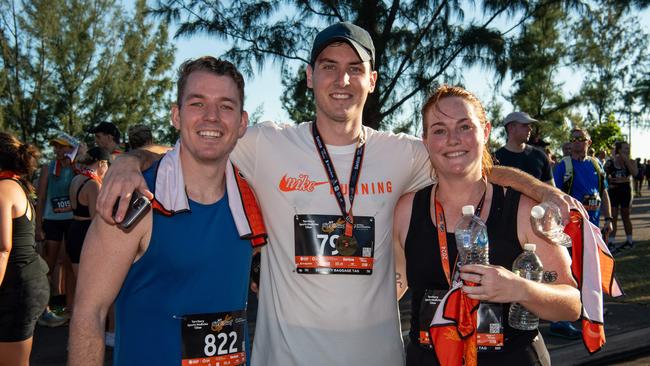 Bryce Brickley, Michael Hylard and Sarah Richardson. Picture: Pema Tamang Pakhrin.