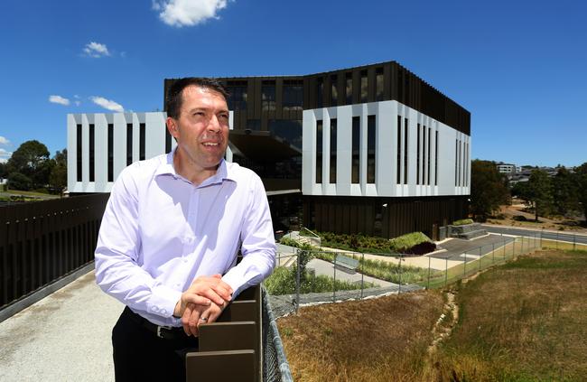 Campbelltown Mayor George Brticevic in front of the Western Sydney University Medical School. Picture: Angelo Velardo