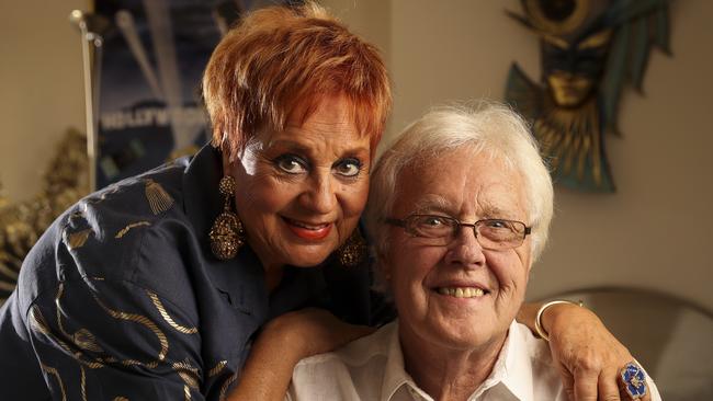 2017: Wills with David Seymour Smith who performed on Adelaide Tonight with the singing group The Viscounts. Photo Matt Turner / News Corp.
