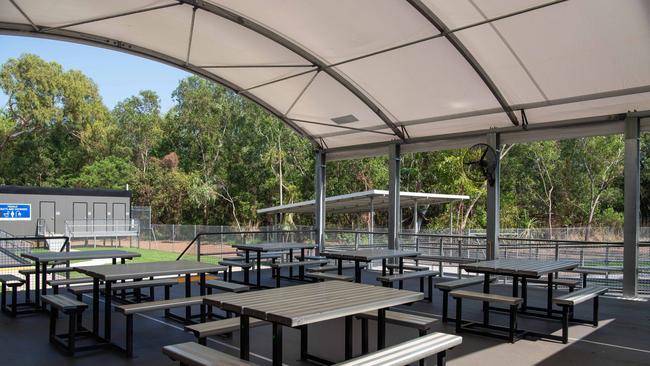 The eating shelter at new Ozanam House site. Picture: Pema Tamang Pakhrin