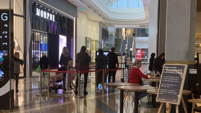 People queue up at Chadstone to have brunch on Wednesday, July 8. Picture: Suzan Delibasic