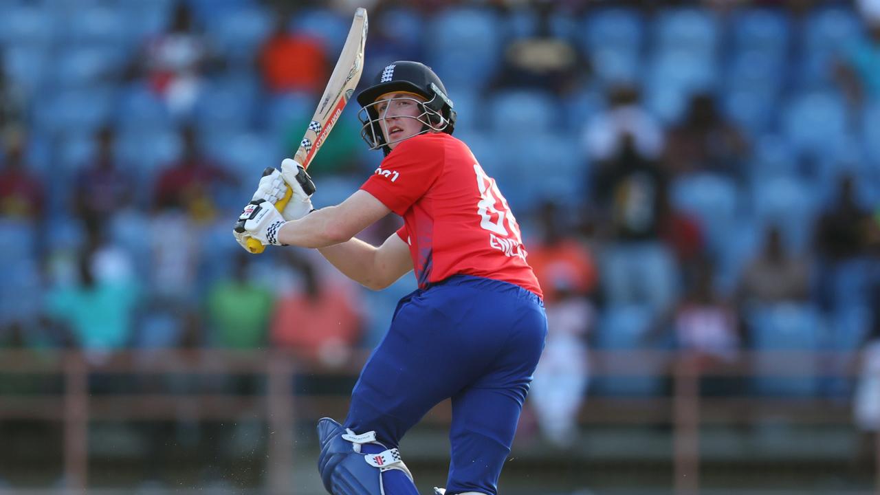 Harry Brook smacked 31 runs off just seven deliveries. (Photo by Ashley Allen/Getty Images)