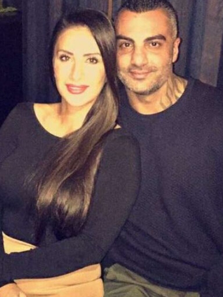 Carolina Gonzalez with husband, Mick Hawi, who was shot dead in Rockdale in Sydney's south on Thursday February, 15.