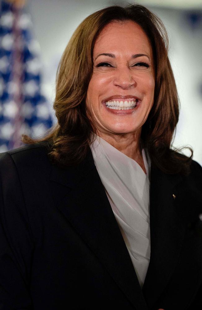 US Vice President Kamala Harris speaks at her campaign headquarters in Wilmington, Delaware. Picture: AFP