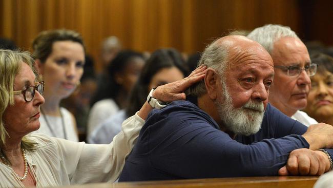 Parents of murdered Reeva Steenkamp in the courtroom during Pistorius’ sentencing hearing in 2016. Picture: AFP/Antoine de Ras