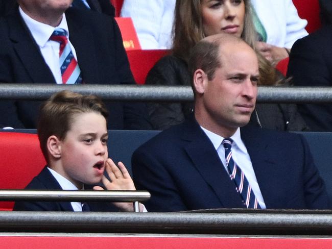 Prince George and Prince Willian at the FA Cup final earlier this year.