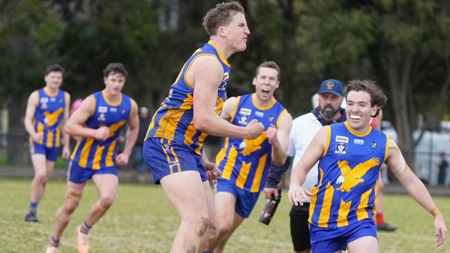 Somerville’s Lachlan Sharp up and about. Picture: Valeriu Campan