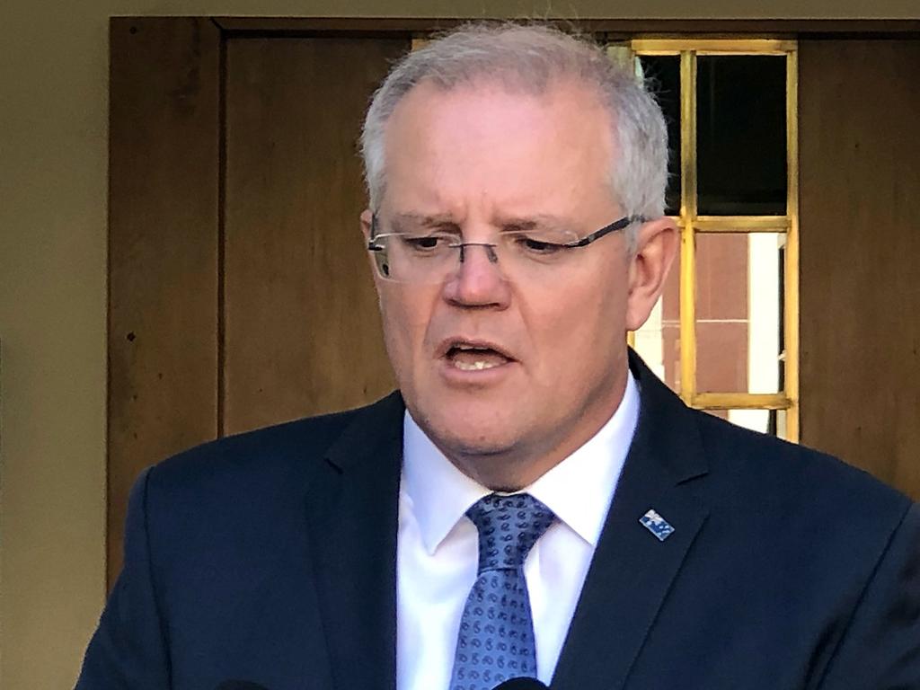 Scott Morrison has announced Australia will send troops, planes and warships to help guard the Strait of Hormuz. Picture: Marc Tewksbury/AAP