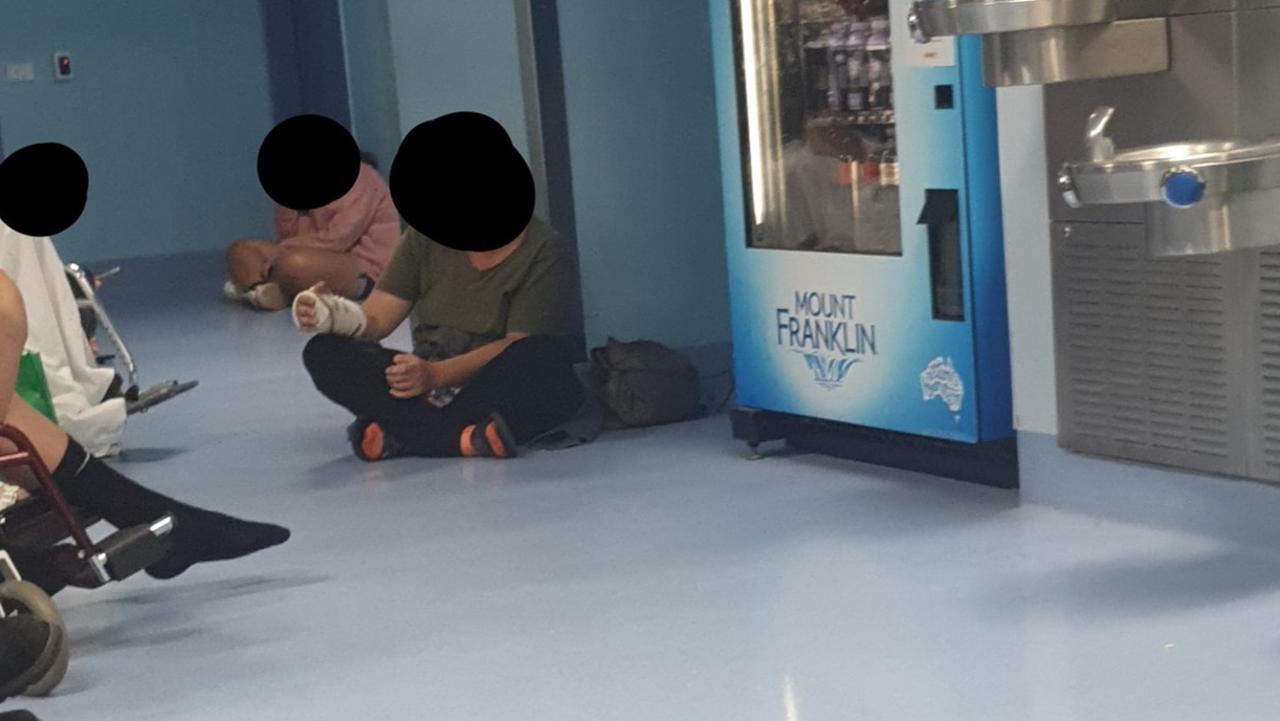 Concerns were raised that the Toowoomba Emergency Depart was understaffed after photos emerged of patients waiting on the floor.