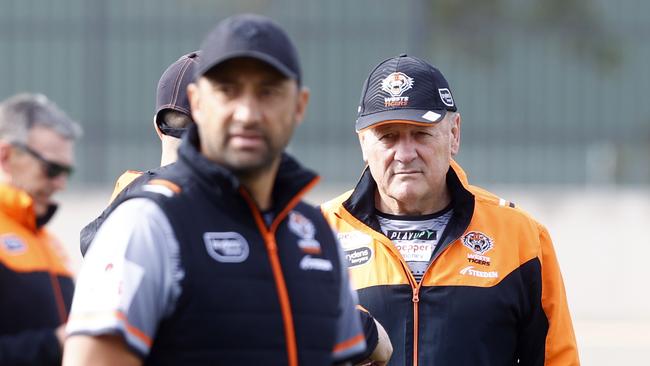 Tim Sheens says Benji Marshall and Scott Fulton have worked out their differences. Picture: Richard Dobson