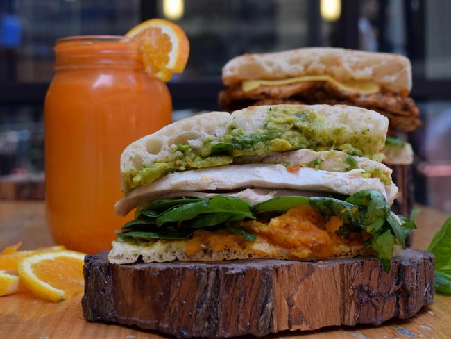 Vivo Cafe offers great sandwiches and fresh juices. Picture: Jenifer Jagielski