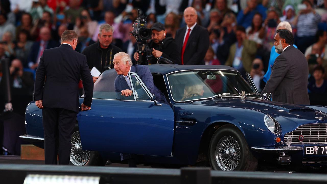 Prince Charles made a stylish entrance to the opening ceremony of the Commonwealth Games. Picture: Elsa (Getty Images)