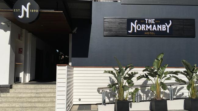 The lower ground entrance of the newly renovated and rebranded Normanby Hotel which has undergone a $3 million makeover. Picture: Darren Cartwright