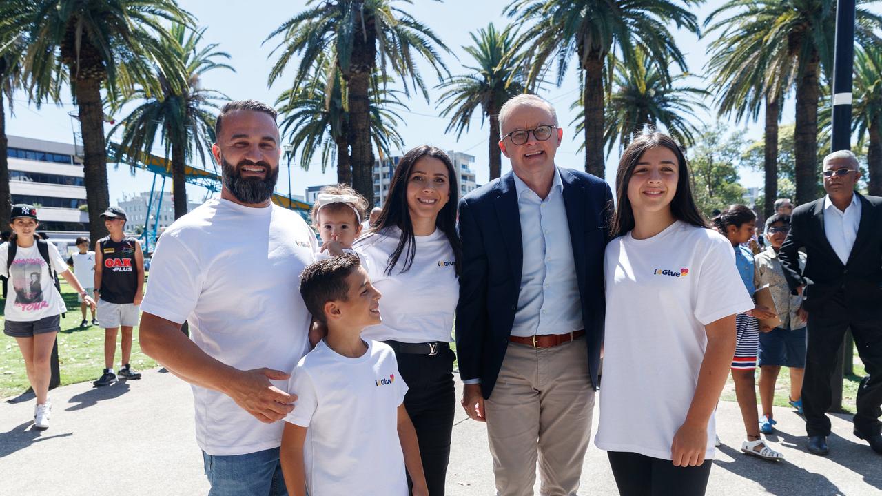 The Abdallah family kicked off the first annual i4Give festival in Parramatta. Picture: NCA NewsWire / David Swift