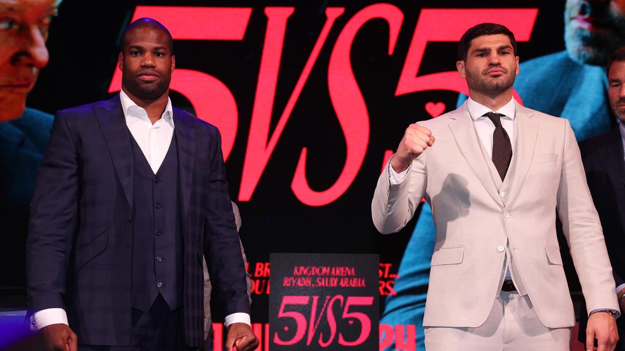 Daniel Dubois and Filip Hrgovic will compete for a shot at the IBF title on June 1. (Photo by Richard Pelham/Getty Images)