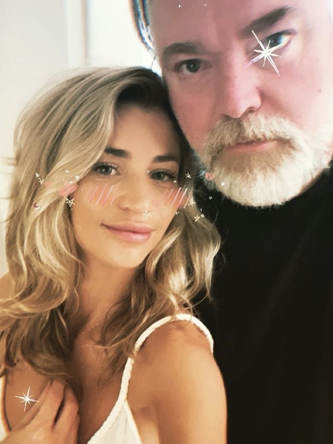 Kyle Sandilands and Tegan Kynaston. Picture: Instagram