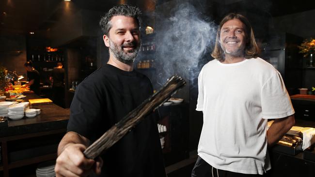 Owners Ben Williamson and Tyron Simon pictured at their restaurant Agnes in Fortitude Valley. Picture: Josh Woning