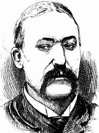 Sketch of Detective Nixon of Melbourne Police, who bore an uncanny resemblance to Flash Jack. Picture: Melbourne Punch newspaper.