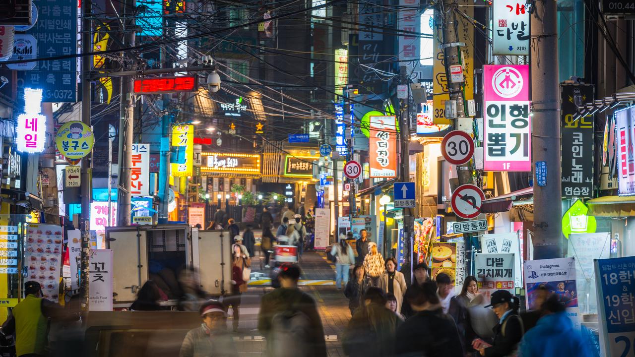 More than 90,000 Australian tourists visited South Korea in the 2022-23 financial year. Picture: istock