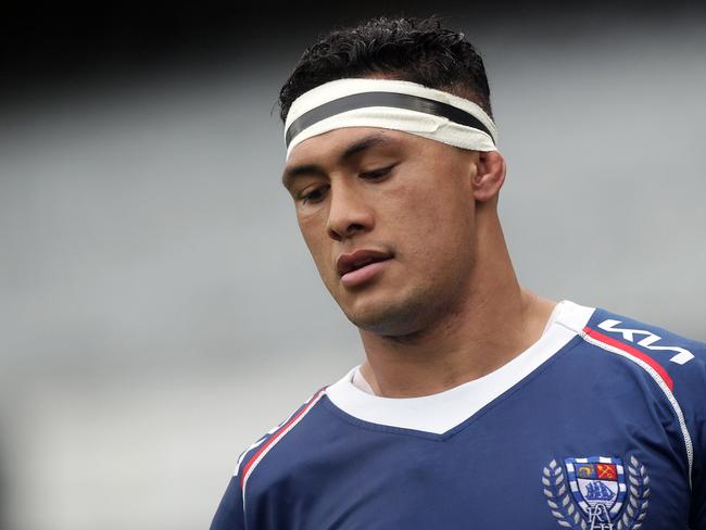 AUCKLAND, NEW ZEALAND - OCTOBER 01:  Roger Tuivasa-Sheck of Auckland during the round nine Bunnings NPC match between Auckland and Taranaki at Eden Park, on October 01, 2022, in Auckland, New Zealand. (Photo by Dave Rowland/Getty Images)