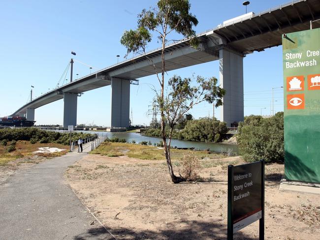 Take a walking tour near the Westgate Bridge at Spotswood.