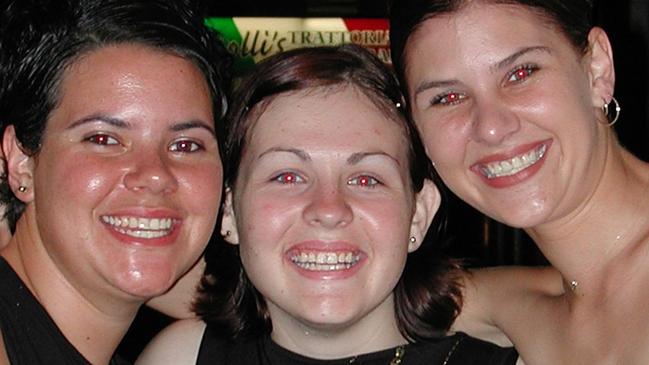 D1 Tarnya Shew, Mellisa Head & Elisha Freeman in Flinders Street East Picture: Bryan Lynch