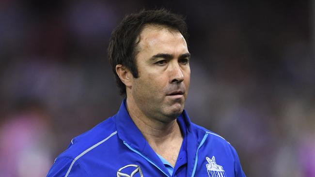 North Melbourne coach Brad Scott has another season left on his contract. Picture: AAP