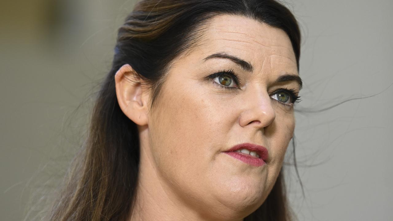 Sarah Hanson-Young wants to see progress on the Voice. Picture: NCA NewsWire / Martin Ollman