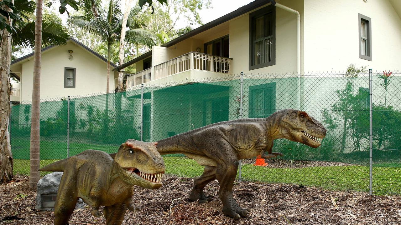 The Palmer Resort at Coolum owned by Billionaire and Palmer United Party Leader Clive Palmer. Villas overlooking the Palmersaurus attraction. Picture: Nathan Edwards