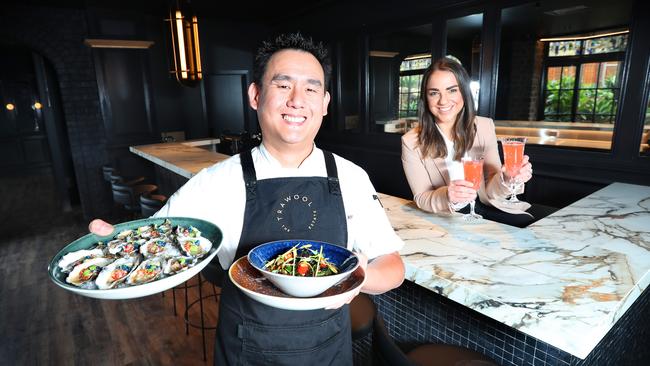 Turbine is the new restaurant at Trawool Estate, with ex-Coda chef Eric Kwek at the kitchen’s helm and Jess Chiapolino behind the bar. Picture: Rebecca Michael.