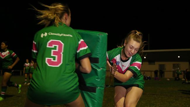 South Eastern Seagulls Rugby League club are fielding three girls' teams in this year's inaugural year of female competition. Picture: Danny Aarons.