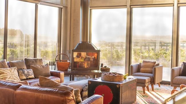 Main living area at The Silo House at Inverloch. Picture: Kate Lafferty