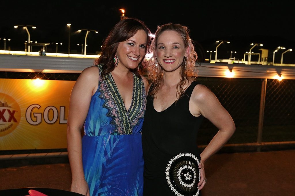 L-R Kate Moss and Jaime Parnell at the 2016 Racing Gala Ball at Callaghan Park. Photo Liam Fahey / Morning Bulletin. Picture: Liam Fahey