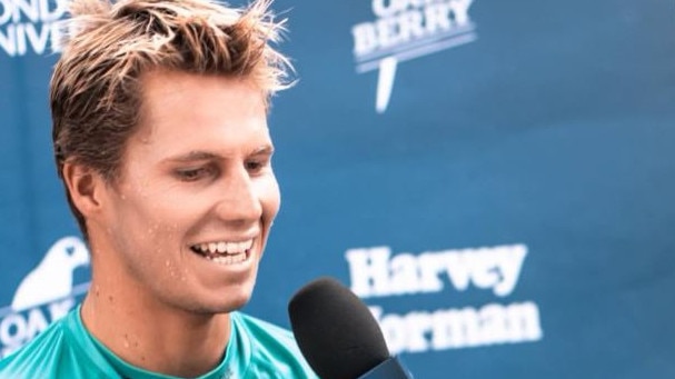 Connor Lyons competed in the World Surf League and runs his own surf school on the Sunshine Coast. Picture: Instagram