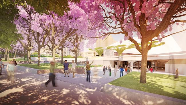 A boulevard lined with jacarandas ... an artist’s impression of the plan.