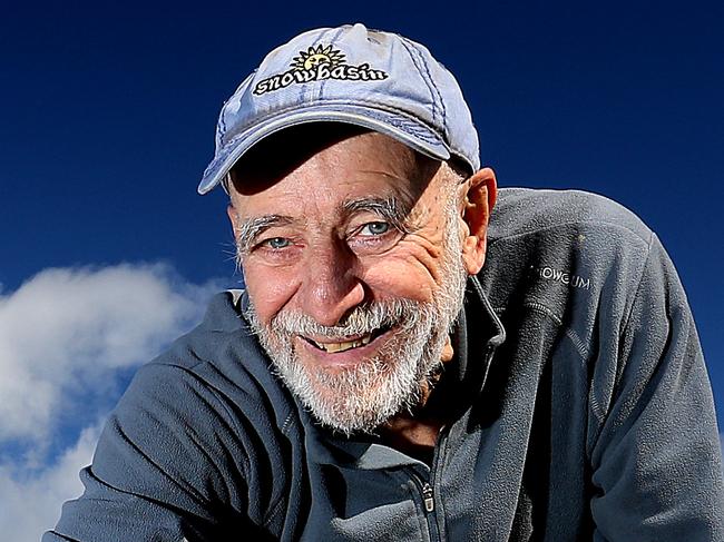 Innovative farmer Tony Scherer, the father of organic and sustainable farming in Tasmania, in his garlic patch at his Penna property, he is now is doing new projects. pic Sam Rosewarne