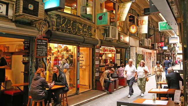 Degraves Street is good for a baguette. Picture: Scott Barbour/Getty Images