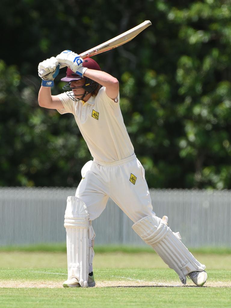 Second grade cricket between Gold Coast Dolphins and Wests at Bill Pippen Oval. West batsman Conor Bell. (Photo/Steve Holland)