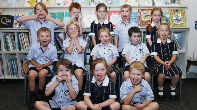 Christian College SC Prep T Back row L-R: Oliver Newton, Romeo Dart, Emma Young, Levi Hudgson, Isabelle Vurens Van Es. Middle row: Hamish Griffin, Harry Clark, Akira Long, Grayson Carberry, Maya Burrell. Front row: Hunter Rogers, Martha-Rose Padgett, Jack Gatter