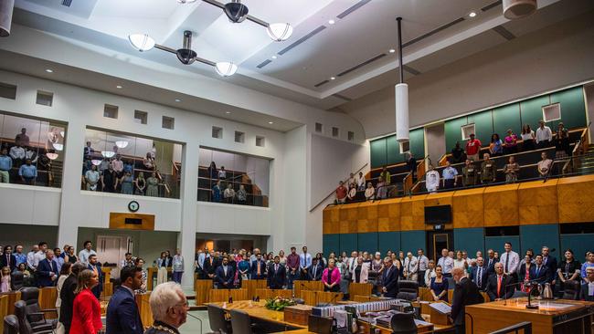 The official Opening and First Meeting of the 15th Legislative Assembly of the Northern Territory.' Picture: Pema Tamang Pakhrin